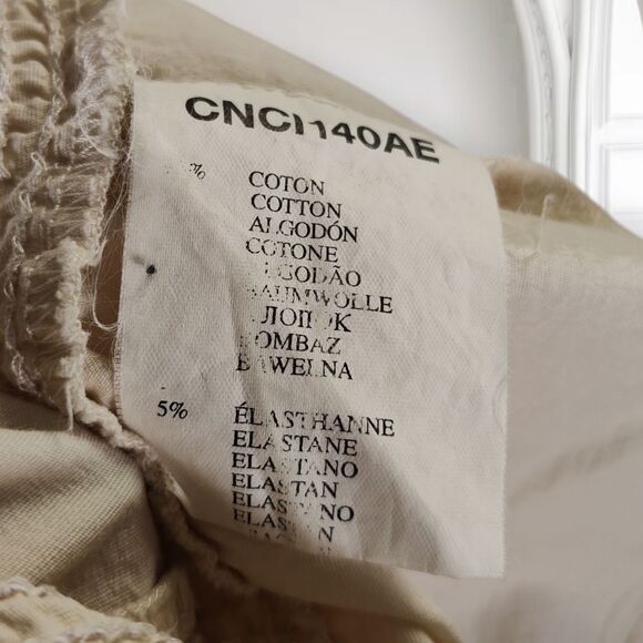 Naf Naf Ivory Cotton Top Size L Pintucks Crochet Lace Trim - Picture 13 of 14